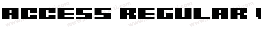 Access Regular Version字体转换